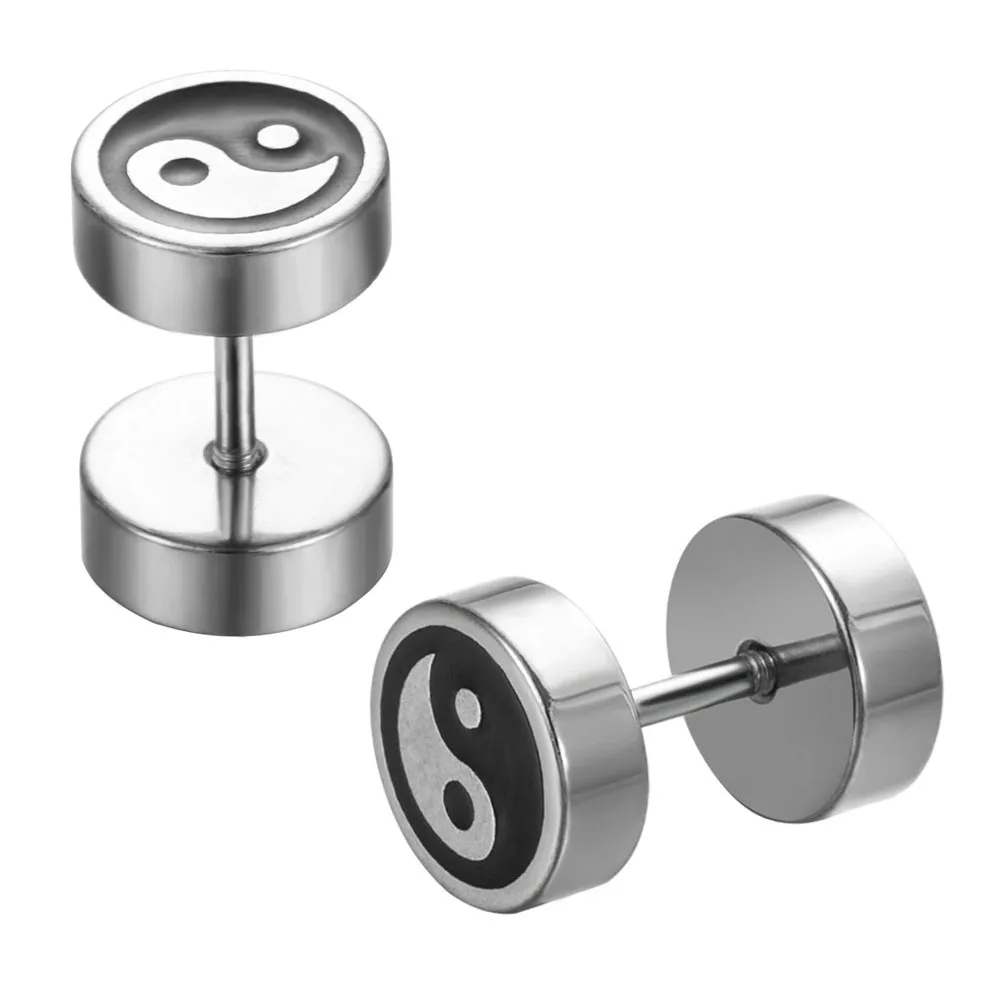 Punk Stud Black Earrings Round Stainless Titanium Steel Magnet Earrings for Men and Women Gothic Street Pop Hip Hop Ear Jewelry
Punk Stud Black Earrings Round Stainless Titanium Steel Magnet Earrings for Men and Women Gothic Street Pop Hip Hop Ear Jewelry
