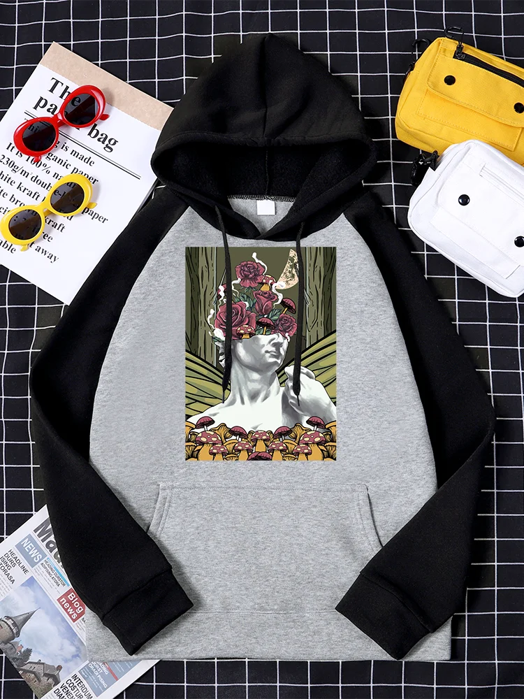 Fairycore Aesthetic Statue Creative Rose Mushroom Printing Woman Raglan Hoodie Creativity Casual Fashion Tops Womens Hoodies
Fairycore Aesthetic Statue Creative Rose Mushroom Printing Woman Raglan Hoodie Creativity Casual Fashion Tops Womens Hoodies