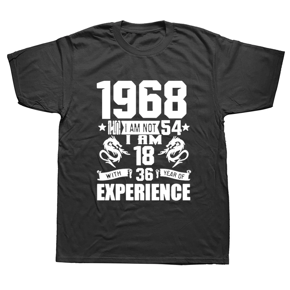 Funny Made In 1968 54th Birthday Gift Print Joke T-shirt 54 Years Awesome Husband Casual Short Sleeve Cotton T Shirts Men
Funny Made In 1968 54th Birthday Gift Print Joke T-shirt 54 Years Awesome Husband Casual Short Sleeve Cotton T Shirts Men