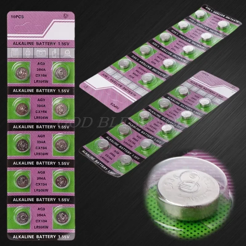 NEW2023 10PCS Alkaline Battery AG9 1.55V Button Coin Cell Watch Batteries LR936 394 SR936SW 194 V394 Control Remote Drop Shippin
NEW2023 10PCS Alkaline Battery AG9 1.55V Button Coin Cell Watch Batteries LR936 394 SR936SW 194 V394 Control Remote Drop Shippin
