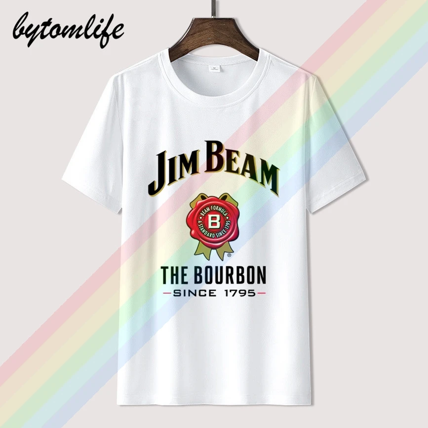Jim Beam Logo T Shirt Men's Summer Black 100% Cotton Short Sleeves Popular Normal Tee Shirts Tops Tee Unisex
Jim Beam Logo T Shirt Men's Summer Black 100% Cotton Short Sleeves Popular Normal Tee Shirts Tops Tee Unisex