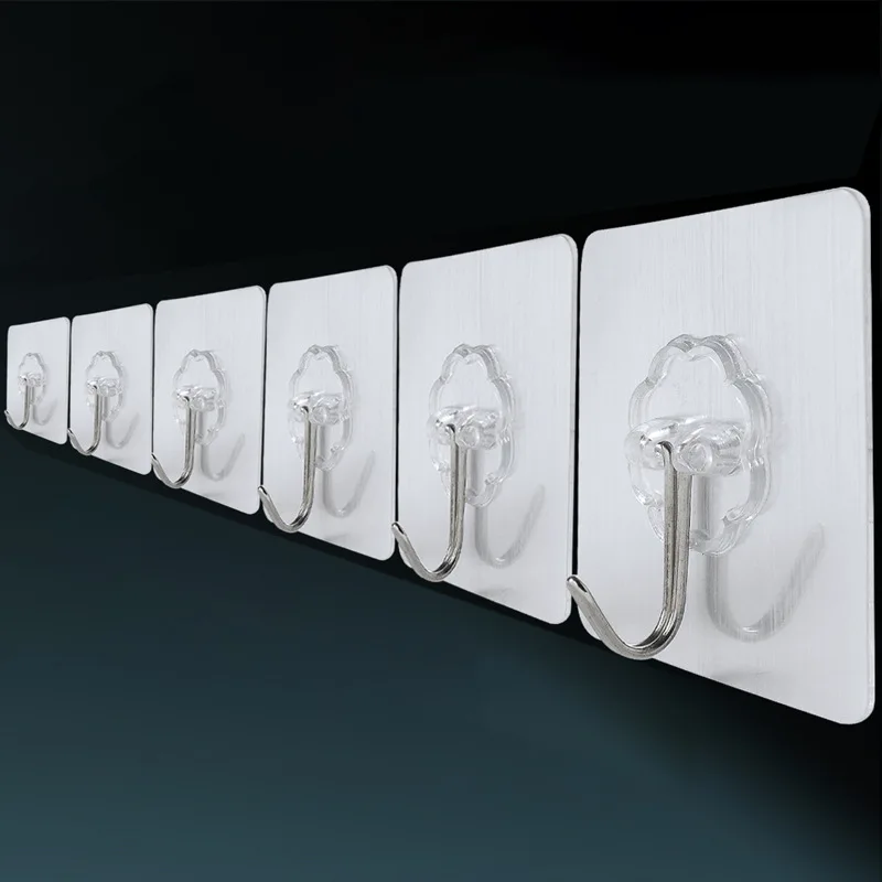 10/20Pcs Wall Hooks Strong Self Adhesive Door Wall Hangers Waterproof Oilproof for Kitchen Bathroom Office
10/20Pcs Wall Hooks Strong Self Adhesive Door Wall Hangers Waterproof Oilproof for Kitchen Bathroom Office