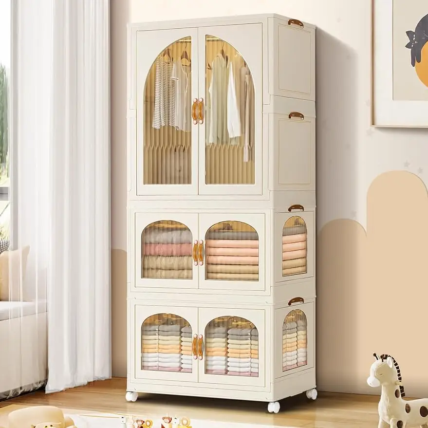 EHAMILY Portable Kids Closet Children's Wardrobe Collapsible Plastic Baby Clothes Large Cabinet Bedroom Nursery Armoire
EHAMILY Portable Kids Closet Children's Wardrobe Collapsible Plastic Baby Clothes Large Cabinet Bedroom Nursery Armoire