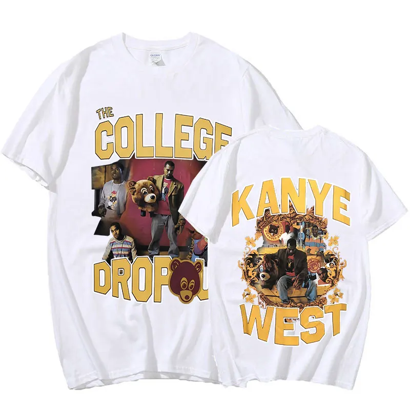 Kanye West T Shirt College Dropout Music Album Tees Men Women High Quality Graphics Print T-shirts Hip Hop Short Sleeve Tops
Kanye West T Shirt College Dropout Music Album Tees Men Women High Quality Graphics Print T-shirts Hip Hop Short Sleeve Tops