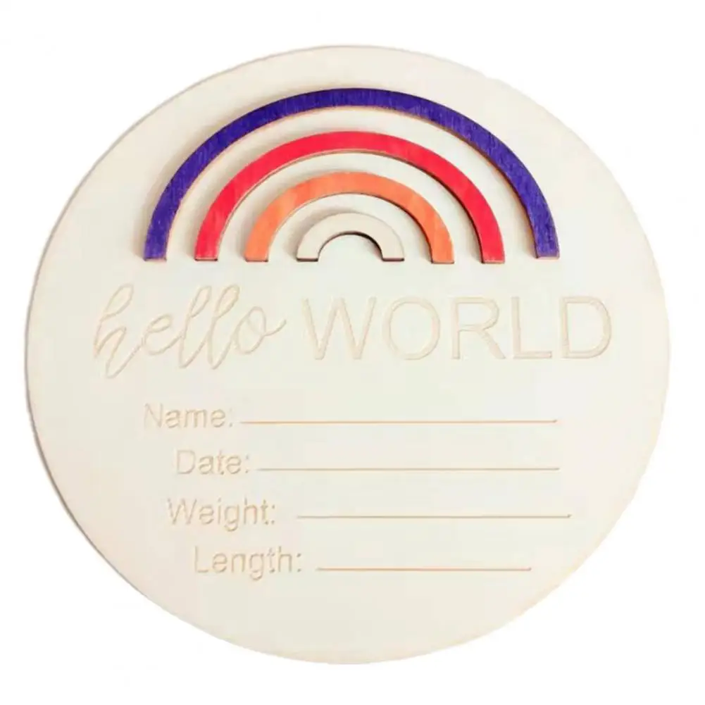 Durable Lightweight Commemorative Rainbow Design Wooden Crafts Infant Supplies Baby Month Plaque Wooden Crafts
Durable Lightweight Commemorative Rainbow Design Wooden Crafts Infant Supplies Baby Month Plaque Wooden Crafts