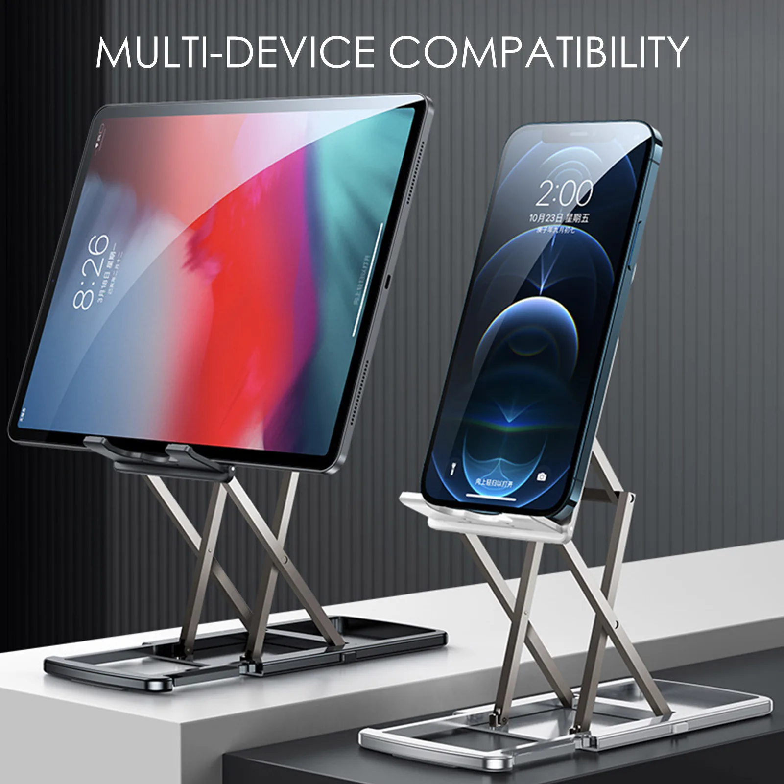 Foldable Tablet Mobile Phone Desktop Phone Stand foriPad forSamsung Desk Holder Adjustable Desk Bracket Smartphone Stand
Foldable Tablet Mobile Phone Desktop Phone Stand foriPad forSamsung Desk Holder Adjustable Desk Bracket Smartphone Stand