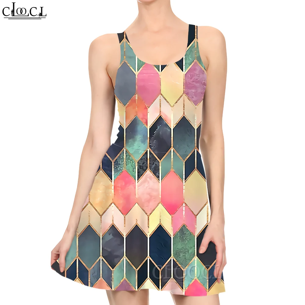 Модное женское мини-платье CLOOCL с цветным геометрическим рисунком, с 3D принтом на лето, женские короткие платья без рукавов в повседневном ст...
Модное женское мини-платье CLOOCL с цветным геометрическим рисунком, с 3D принтом на лето, женские короткие платья без рукавов в повседневном ст...