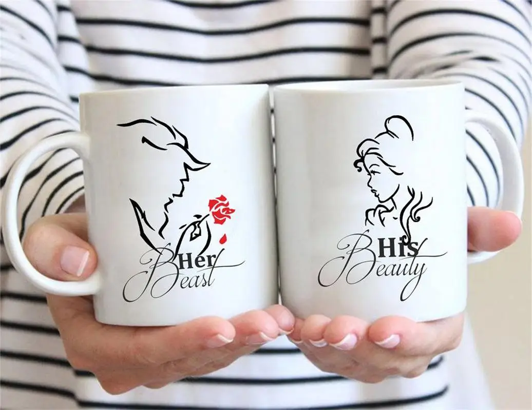 

Husband and Wife Cups Lover Couple Mugs for Women Coffee Mug Tea Mugen Home Decal Friend Gift Beer Cups Novelty Tea Mugs for Men