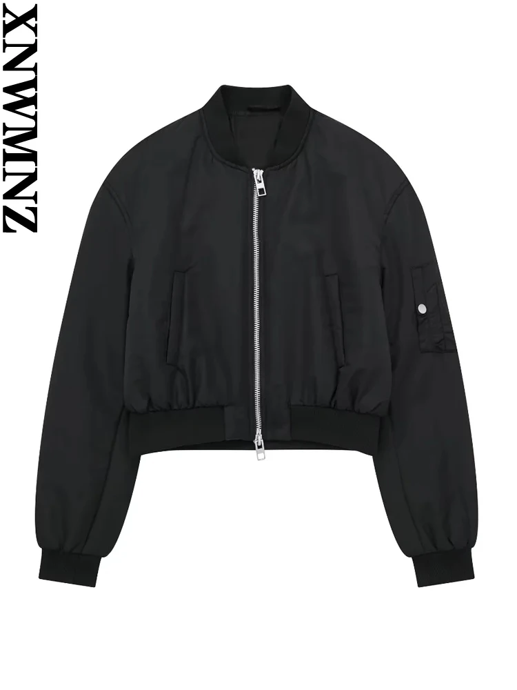 XNWMNZ Women's Fashion 2023 Autumn/Winter Short Nylon Bomber Jacket Women Vintage Long Sleeve Side Pockets Versatile Female Coat 
XNWMNZ Women's Fashion 2023 Autumn/Winter Short Nylon Bomber Jacket Women Vintage Long Sleeve Side Pockets Versatile Female Coat