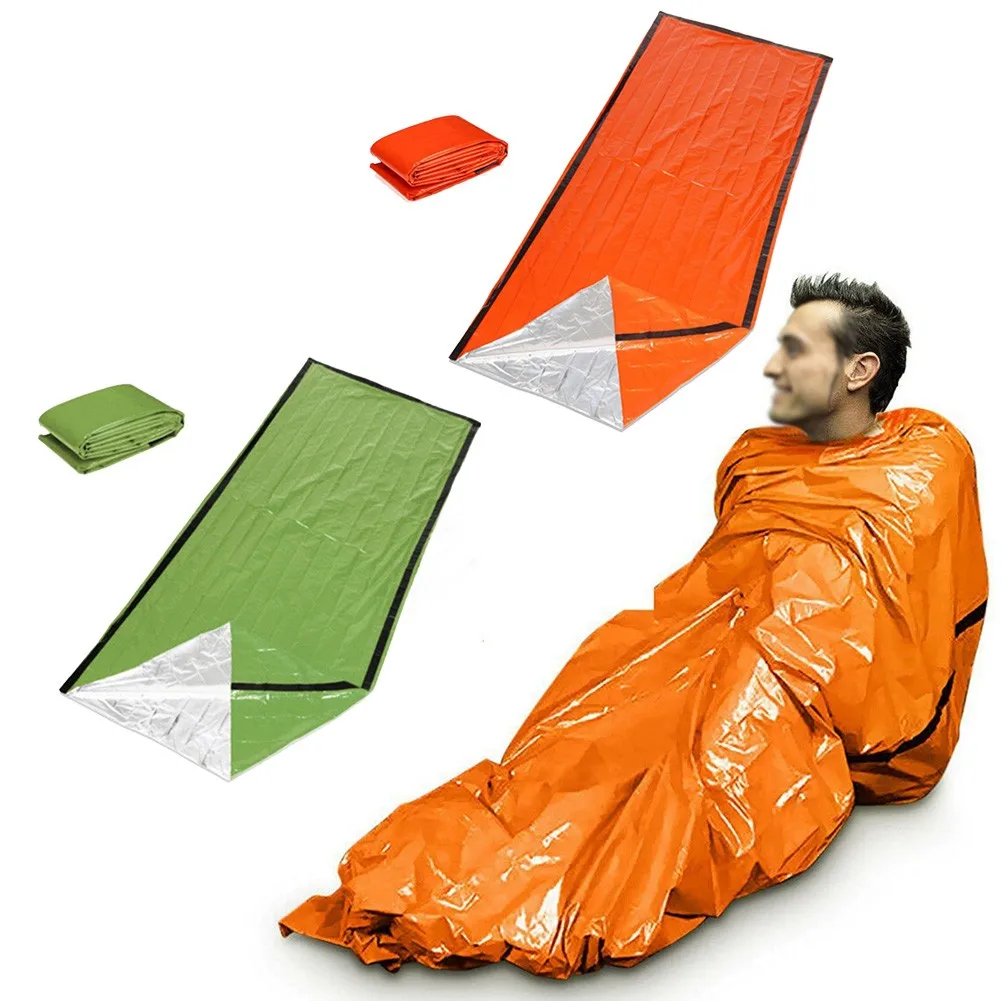 Emergency Sleeping Bag Thermal Waterproof For Outdoor Survival Camping Hiking Outdoors Accessories Parts Camping Tools
Emergency Sleeping Bag Thermal Waterproof For Outdoor Survival Camping Hiking Outdoors Accessories Parts Camping Tools