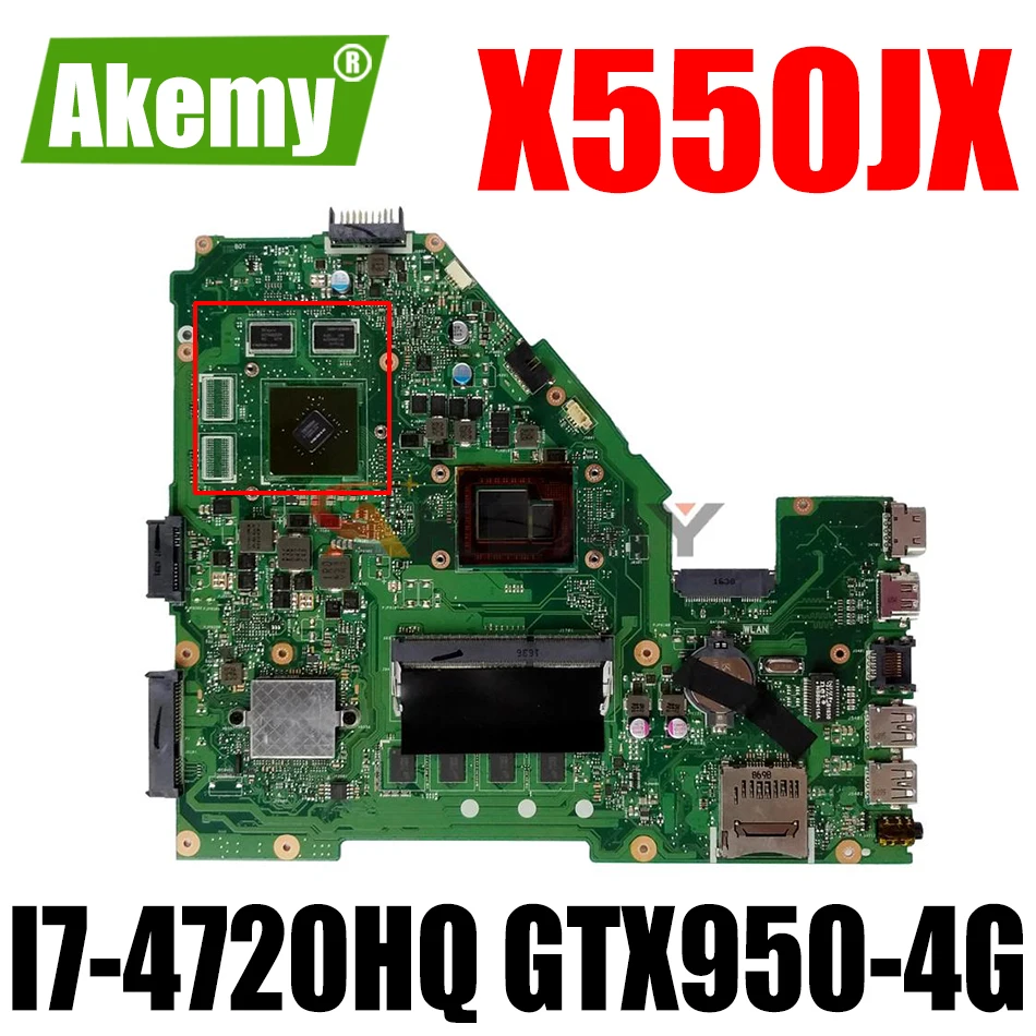 W50J For ASUS X550JD X550JK FX50J A550J FX50J X550JX K550J Laptop Motherboard Tested 100% work original I7-4720HQ GTX950-4G
W50J For ASUS X550JD X550JK FX50J A550J FX50J X550JX K550J Laptop Motherboard Tested 100% work original I7-4720HQ GTX950-4G