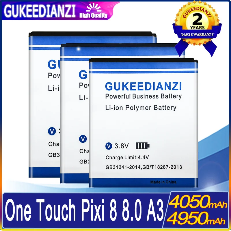 4950mAh Battery For Alcatel One Touch Pixi8 3G 9005X OT-9005X/POP8 P320A/A3 XL 9008 9008X 9008D TLP030JC Li-polym Bateria
4950mAh Battery For Alcatel One Touch Pixi8 3G 9005X OT-9005X/POP8 P320A/A3 XL 9008 9008X 9008D TLP030JC Li-polym Bateria