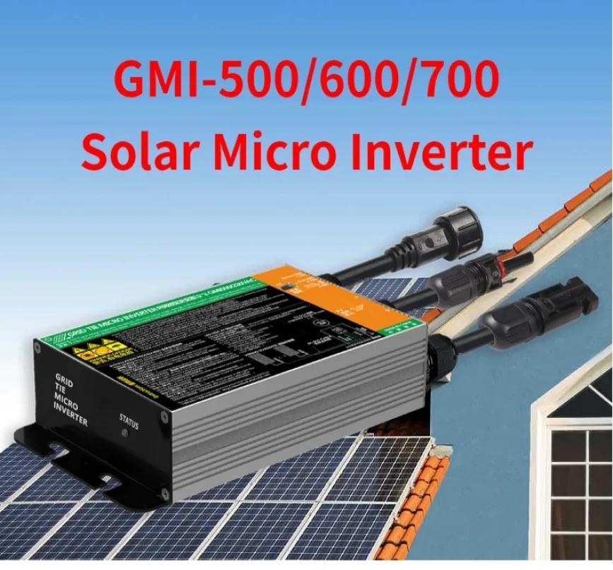 

MPPT Solar Grid Tie Micro Inverter 500W 600W 700W DC18V-50V to AC110V-230V 50HZ/60HZ Solar PV Inverter Waterproof IP55