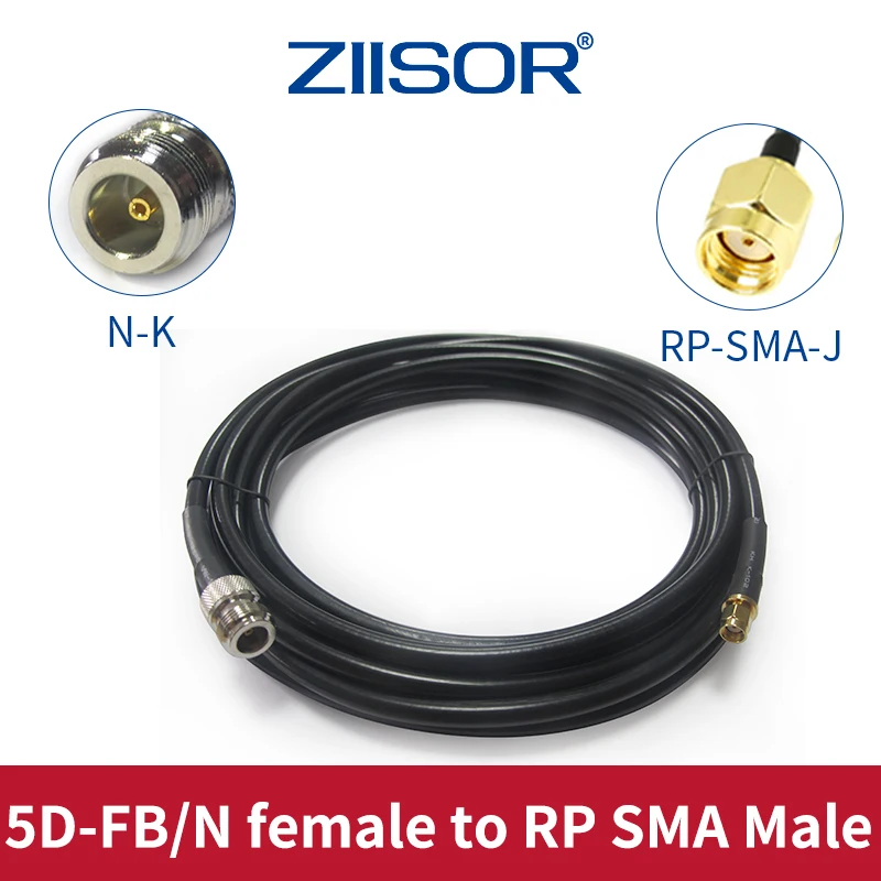 5D-FB Antenna Extended Cable with Adapters N Male Female to RP SMA Male with Low Signal Loss 
5D-FB Antenna Extended Cable with Adapters N Male Female to RP SMA Male with Low Signal Loss