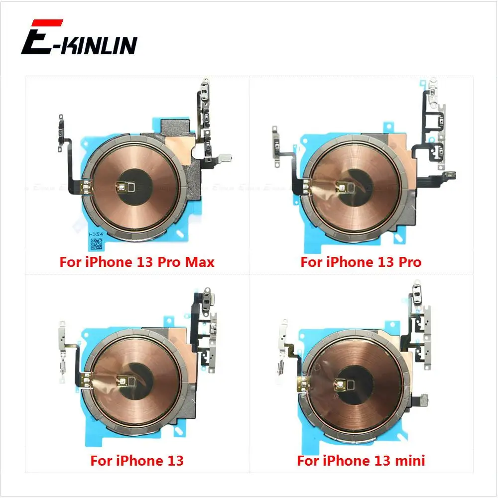 10pcs\lot Wireless Charging Charger Panel Coil Chip NFC Volume Button Flex Cable For iPhone 13 mini 13 Pro Max
10pcs\lot Wireless Charging Charger Panel Coil Chip NFC Volume Button Flex Cable For iPhone 13 mini 13 Pro Max