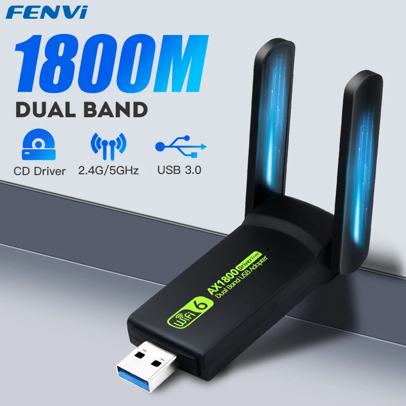 1800 Мбит/с Wi-Fi 6 USB 3,0 адаптер 802.11AX двухдиапазонный 2,4G/5 ГГц Беспроводной Wi-Fi донгл сетевая карта RTL8832AU поддержка Win 10/11 PC
1800 Мбит/с Wi-Fi 6 USB 3,0 адаптер 802.11AX двухдиапазонный 2,4G/5 ГГц Беспроводной Wi-Fi донгл сетевая карта RTL8832AU поддержка Win 10/11 PC