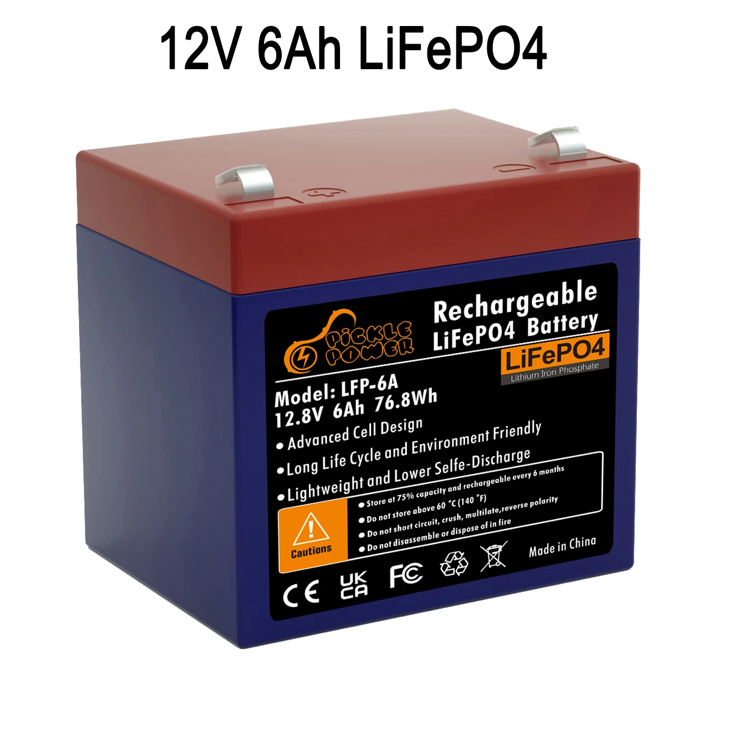12V 6Ah LiFePo4 Battery, Rechargeable Lithium Iron Phosphate Battery, Low Self-Discharge for Kid Scooters, UPS
12V 6Ah LiFePo4 Battery, Rechargeable Lithium Iron Phosphate Battery, Low Self-Discharge for Kid Scooters, UPS