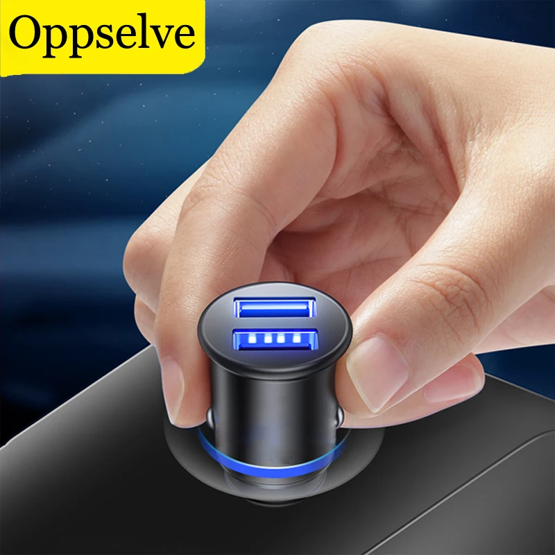 Oppselve USB Car Charger For iPhone Samsung Tablet 3.1A Mini Fast Charger Car-Charger Dual USB Car Phone Charger Adapter in Car
Oppselve USB Car Charger For iPhone Samsung Tablet 3.1A Mini Fast Charger Car-Charger Dual USB Car Phone Charger Adapter in Car