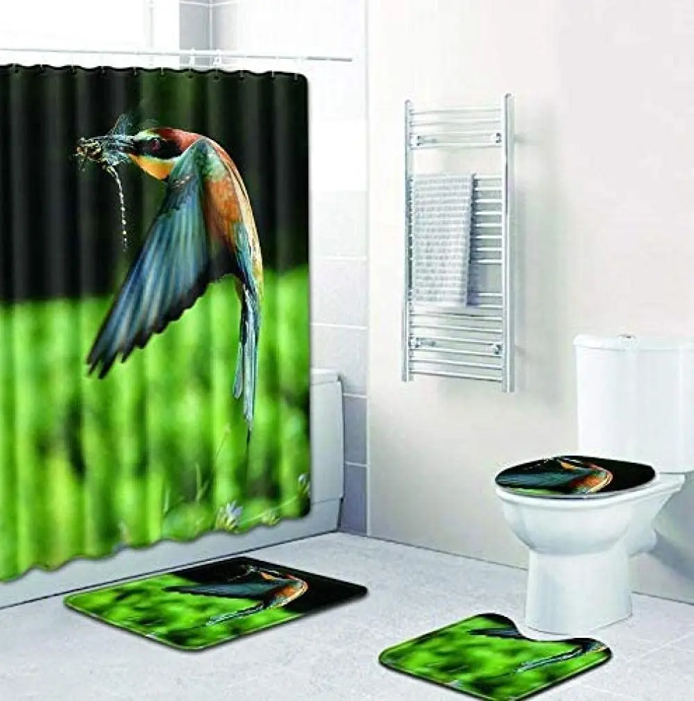 Набор занавесок для душа с Hd Изображением Животных, ковер, чехол для унитаза, коврик для ванной, наволочка, занавеска для ванной, бытовая
Набор занавесок для душа с Hd Изображением Животных, ковер, чехол для унитаза, коврик для ванной, наволочка, занавеска для ванной, бытовая