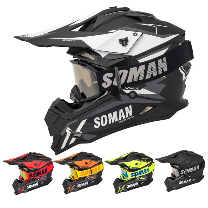 

SOMAN Motocross MX Helmet Motorcycle Enduro Off-Road Helmets Motorbike Dirt Bike ATV BMX Downhill DH MTB Rally Racing Moto Casco