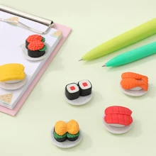 1pcs Kawaii Cuisine Sushi Eraser School Student Elementary Stationery Rubber Supplies Creative Style Soft Correction