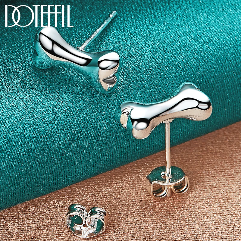 DOTEFFIL 925 Sterling Silver Bone Stud Earring For Woman Fashion Charm Wedding Engagement Party Jewelry
DOTEFFIL 925 Sterling Silver Bone Stud Earring For Woman Fashion Charm Wedding Engagement Party Jewelry