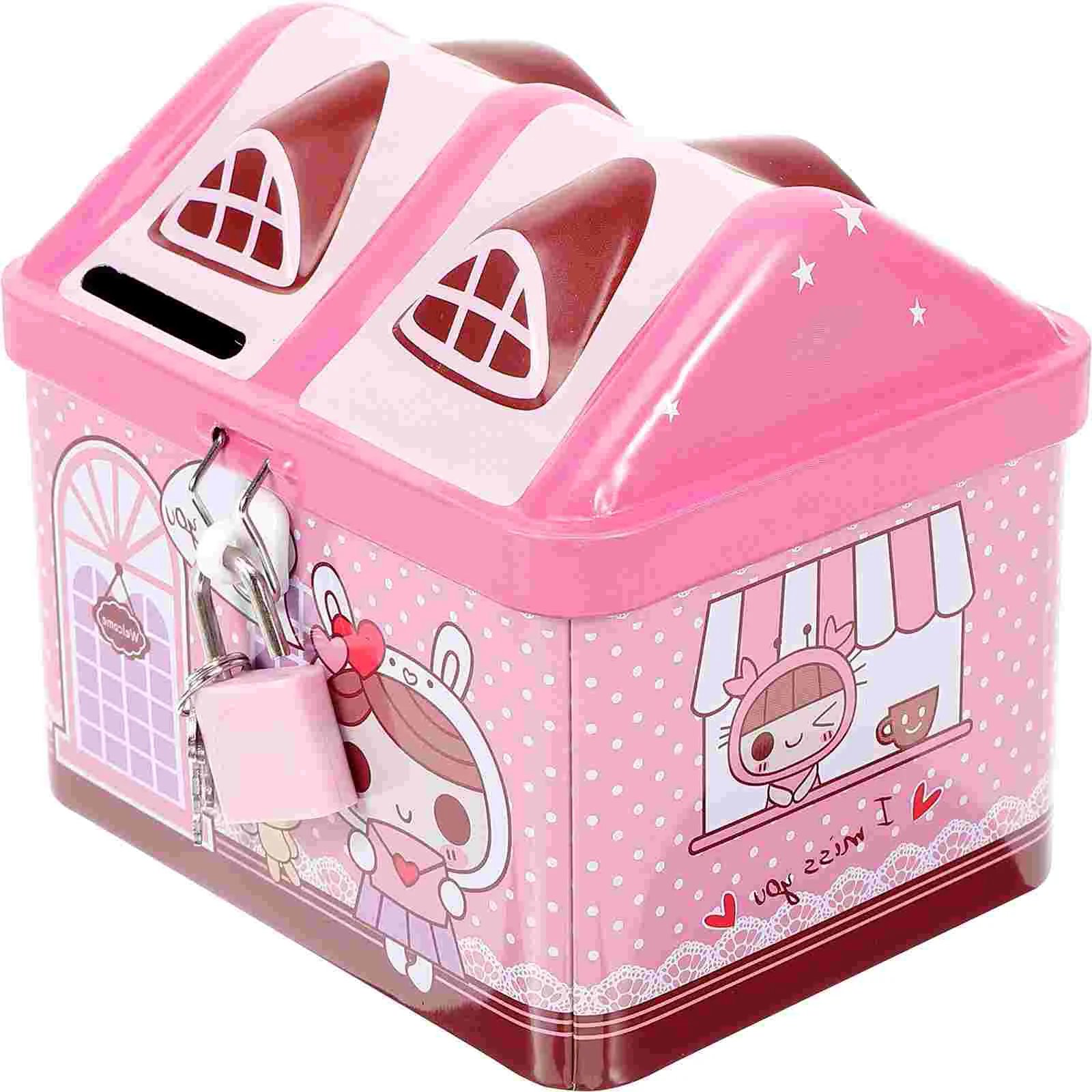 Piggy Bank House Shape Bank Toys Kids Banks Bank with Lock Holiday Birthday Gifts for Kids Toddler Boys
Piggy Bank House Shape Bank Toys Kids Banks Bank with Lock Holiday Birthday Gifts for Kids Toddler Boys