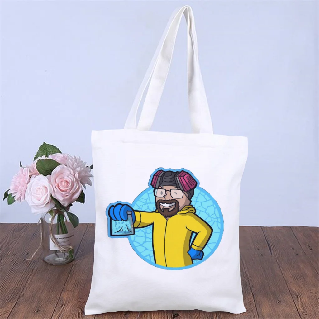 Heisenberg BoyHandbag Breaking Bad Walter White TV Show Shoulder Canvas Bag Teen Storage Pocket Shopper HandBag Kawaii Tote Bag
Heisenberg BoyHandbag Breaking Bad Walter White TV Show Shoulder Canvas Bag Teen Storage Pocket Shopper HandBag Kawaii Tote Bag