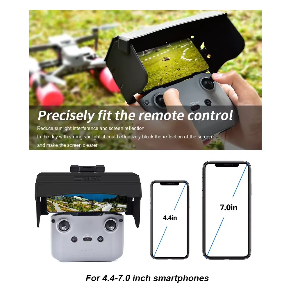 New Phone Sun Shade for DJI Mavic MINI 2/AIR 2/AIR 2S Remote Controller Mobile Phone Reflective Hood Cover Drone Accessories
New Phone Sun Shade for DJI Mavic MINI 2/AIR 2/AIR 2S Remote Controller Mobile Phone Reflective Hood Cover Drone Accessories