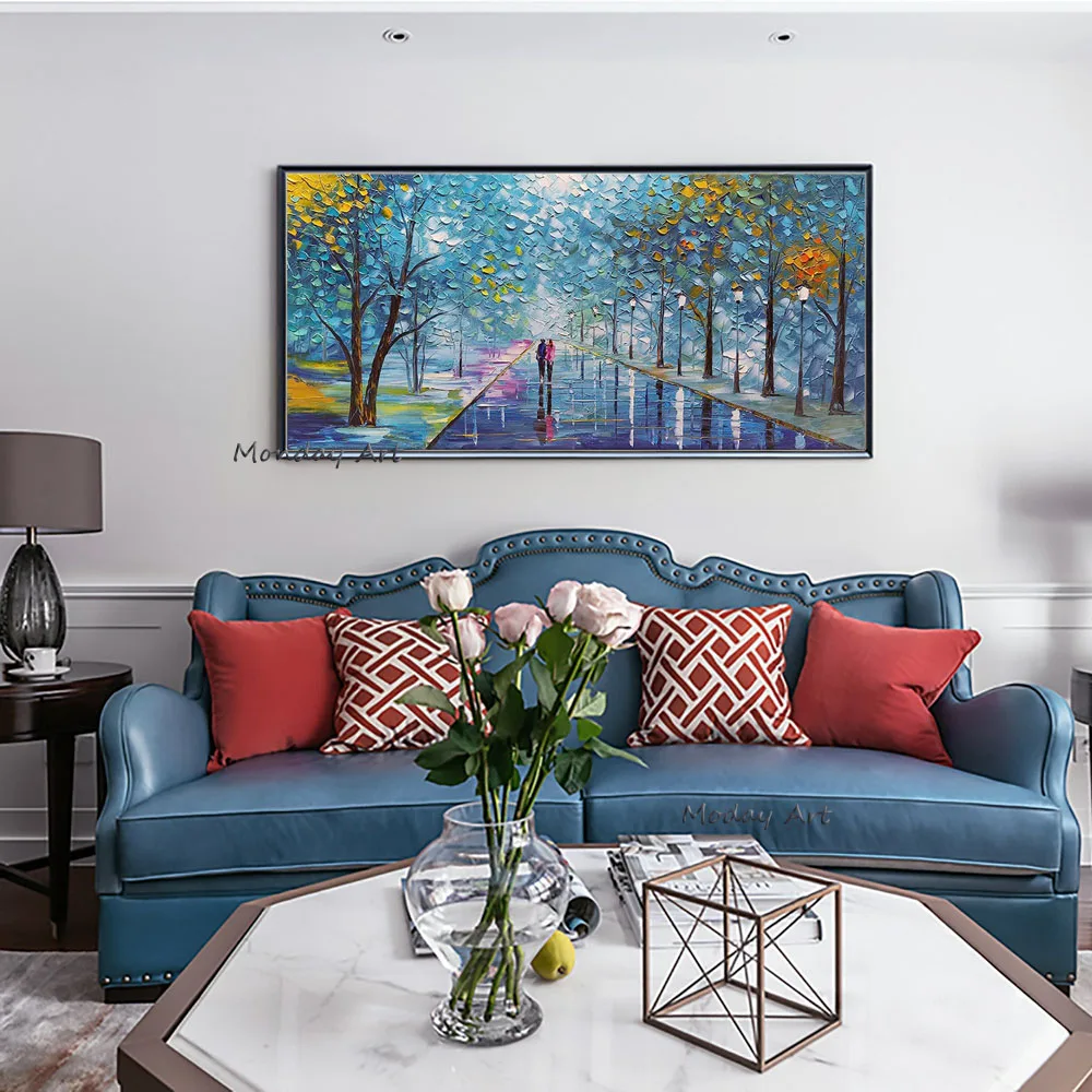 Large Original Oil Painting on Canvas Abstract Colorful Forest lovers Painting Palette Knife Texture Tree Painting Wall Decor
Large Original Oil Painting on Canvas Abstract Colorful Forest lovers Painting Palette Knife Texture Tree Painting Wall Decor