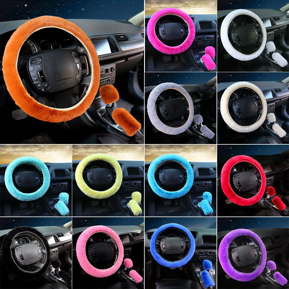 3Pcs/set Fur Fluffy Thick Auto Car Steering Wheel Plush Cover Soft Wool Plush Steering Wheel Cover+gear Cover+handbrake Cover
3Pcs/set Fur Fluffy Thick Auto Car Steering Wheel Plush Cover Soft Wool Plush Steering Wheel Cover+gear Cover+handbrake Cover