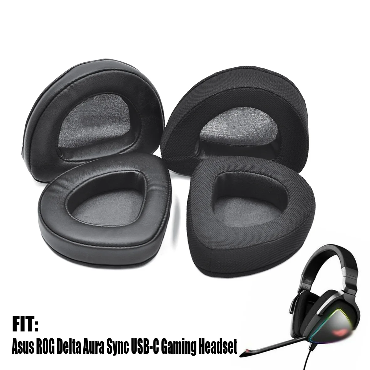 Replacement Earpads Ear Muffs Pads Soft Memory Foam For Asus ROG Delta Aura Sync Headphones
Replacement Earpads Ear Muffs Pads Soft Memory Foam For Asus ROG Delta Aura Sync Headphones