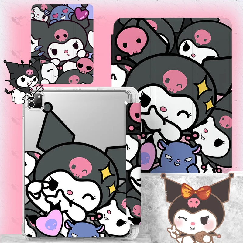 Kawaii Sanrio Kuromi iPad Case iPad Pro Mini6 Full Package Drop-proof iPad Air 4 5 10.9-inch Silicone Case with Pen Slot 
Kawaii Sanrio Kuromi iPad Case iPad Pro Mini6 Full Package Drop-proof iPad Air 4 5 10.9-inch Silicone Case with Pen Slot