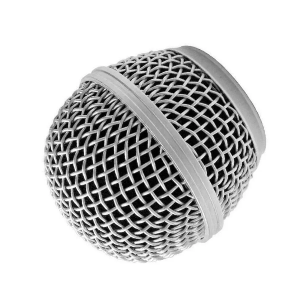 Metal Replacement-Head Mesh Microphone Grille For Shures-SM58 Wireless Mic Head Pneumatic Shock Mount Reduces Wind Noise
Metal Replacement-Head Mesh Microphone Grille For Shures-SM58 Wireless Mic Head Pneumatic Shock Mount Reduces Wind Noise