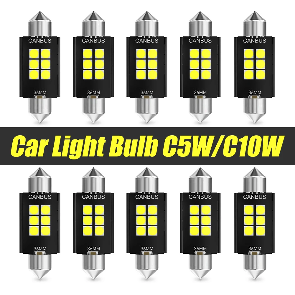 2PSC C10W 12V 3030 C5W High Brightness Canbus Bulb 31mm 36mm 39mm 41mm 6SMD Car Interior Light Reading License Plate Dome light
2PSC C10W 12V 3030 C5W High Brightness Canbus Bulb 31mm 36mm 39mm 41mm 6SMD Car Interior Light Reading License Plate Dome light