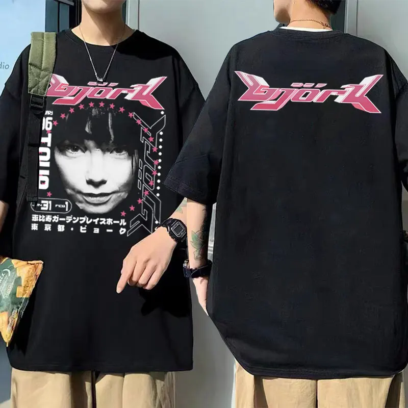 Bjork Japanese Tour 1996 Music Album Double Sided Print T-shirt Men's Hip-Hop T Shirt Men Women Oversized Street Vintage Tshirt
Bjork Japanese Tour 1996 Music Album Double Sided Print T-shirt Men's Hip-Hop T Shirt Men Women Oversized Street Vintage Tshirt