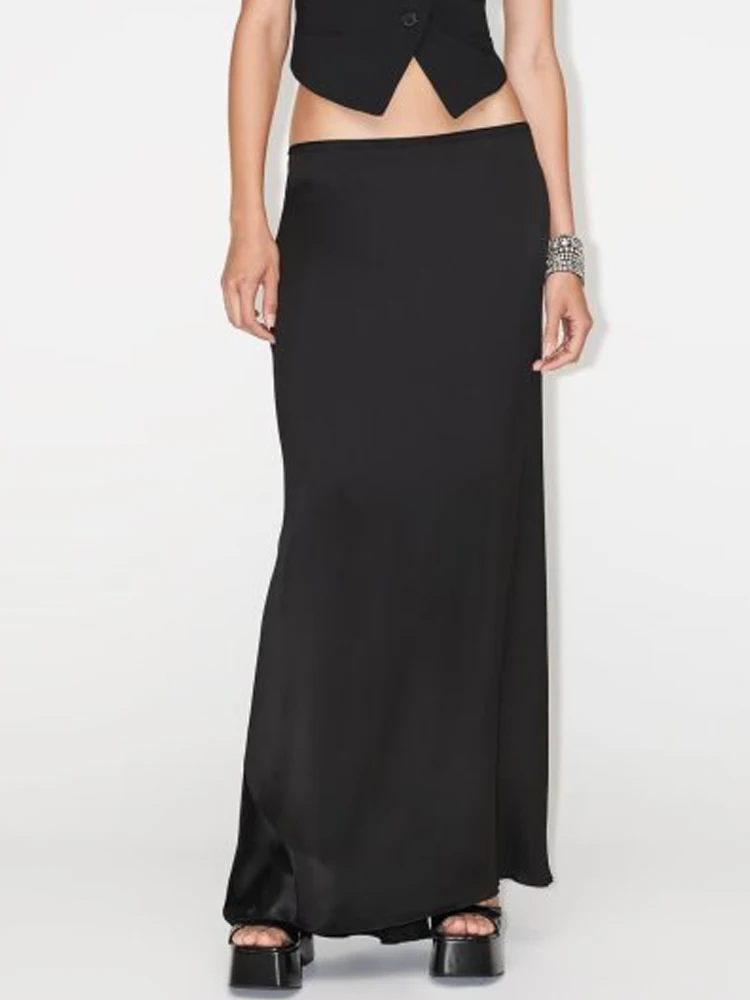 2023 Womens Summer MIDI Skirts Fashion Solid Zipper Satin Female Elegant Street Long Skirt Clothing
2023 Womens Summer MIDI Skirts Fashion Solid Zipper Satin Female Elegant Street Long Skirt Clothing