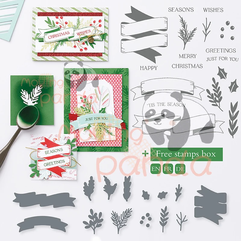 Moving Panda New Banner Clear Stamps And Metal Cutting Dies For Diy Handmade Paper Card Embossing Craft Decoration
Moving Panda New Banner Clear Stamps And Metal Cutting Dies For Diy Handmade Paper Card Embossing Craft Decoration