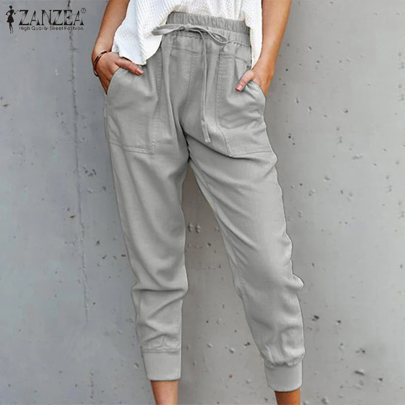 ZANZEA Women Spring Solid Pants Side Pockets Pencil Elastic Waist Holiday Pantalon Bohemian Elegant Fashion Casual Thin Overalls
ZANZEA Women Spring Solid Pants Side Pockets Pencil Elastic Waist Holiday Pantalon Bohemian Elegant Fashion Casual Thin Overalls
