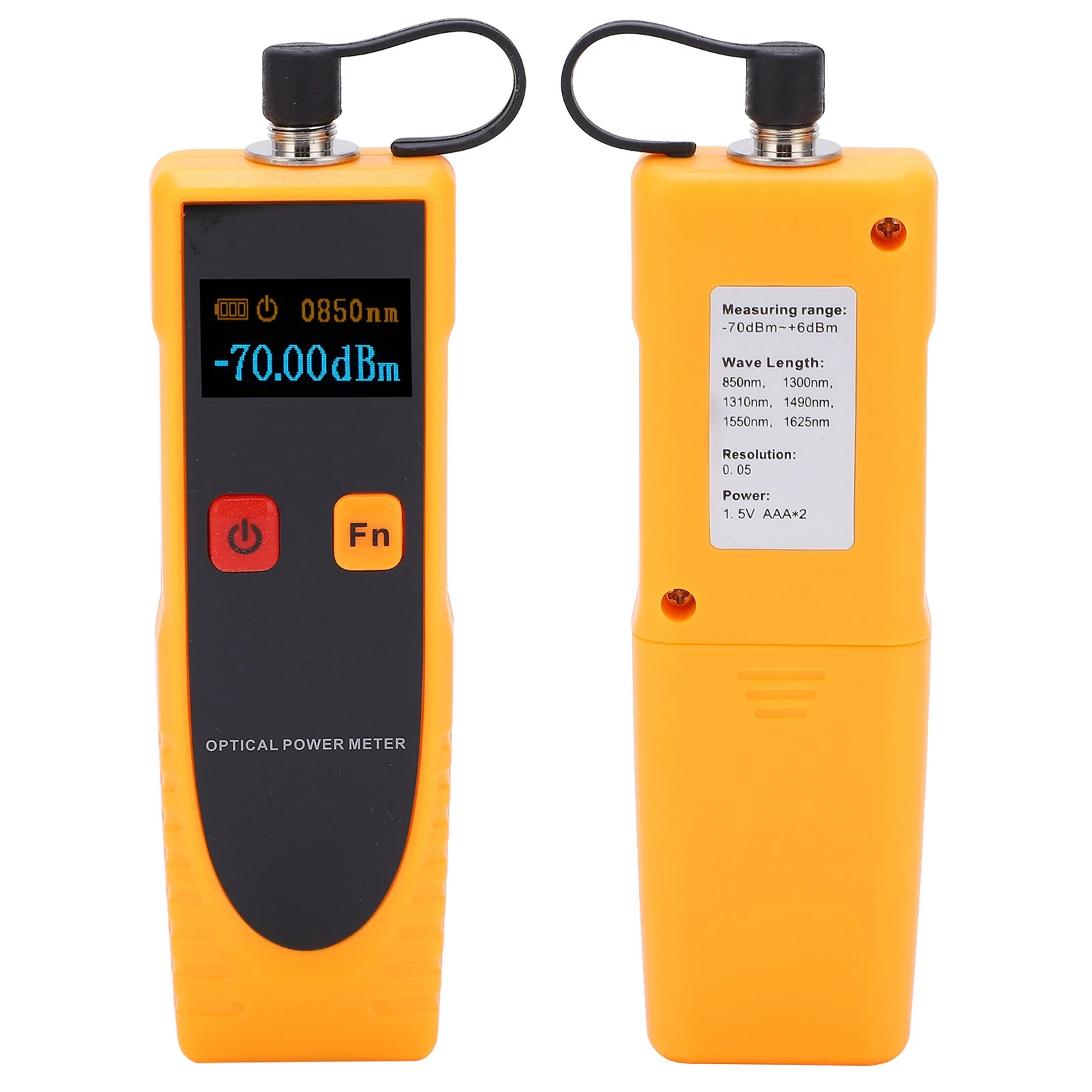 GM65 Digital Optical Power Meter Portable Red Light Optical Fiber Tester Multi‑Wavelength Selection Line Detector
GM65 Digital Optical Power Meter Portable Red Light Optical Fiber Tester Multi‑Wavelength Selection Line Detector
