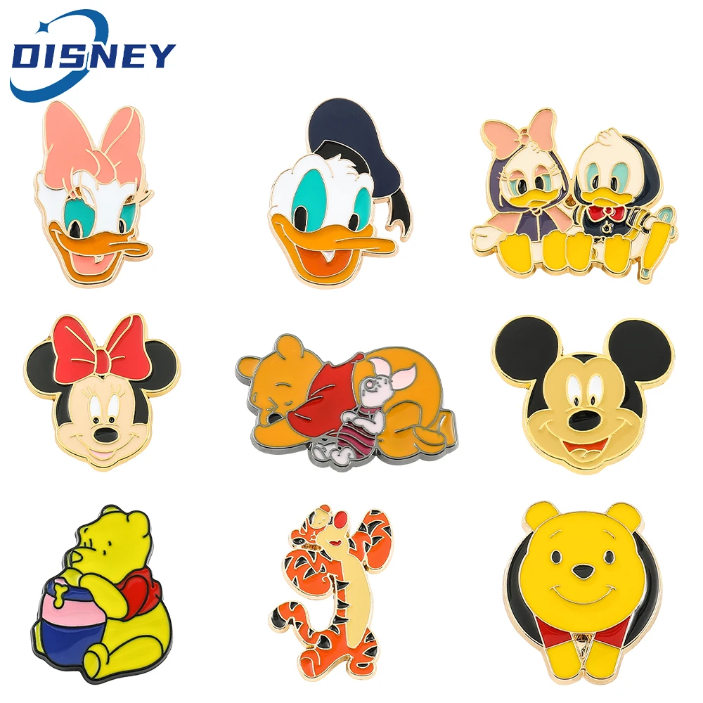 Disney Cartoon Metal Enamel Brooch Cute Mickey Badges Winnie the Pooh Donald Duck Lapel Pins for Backpack Jacket Accessories
Disney Cartoon Metal Enamel Brooch Cute Mickey Badges Winnie the Pooh Donald Duck Lapel Pins for Backpack Jacket Accessories