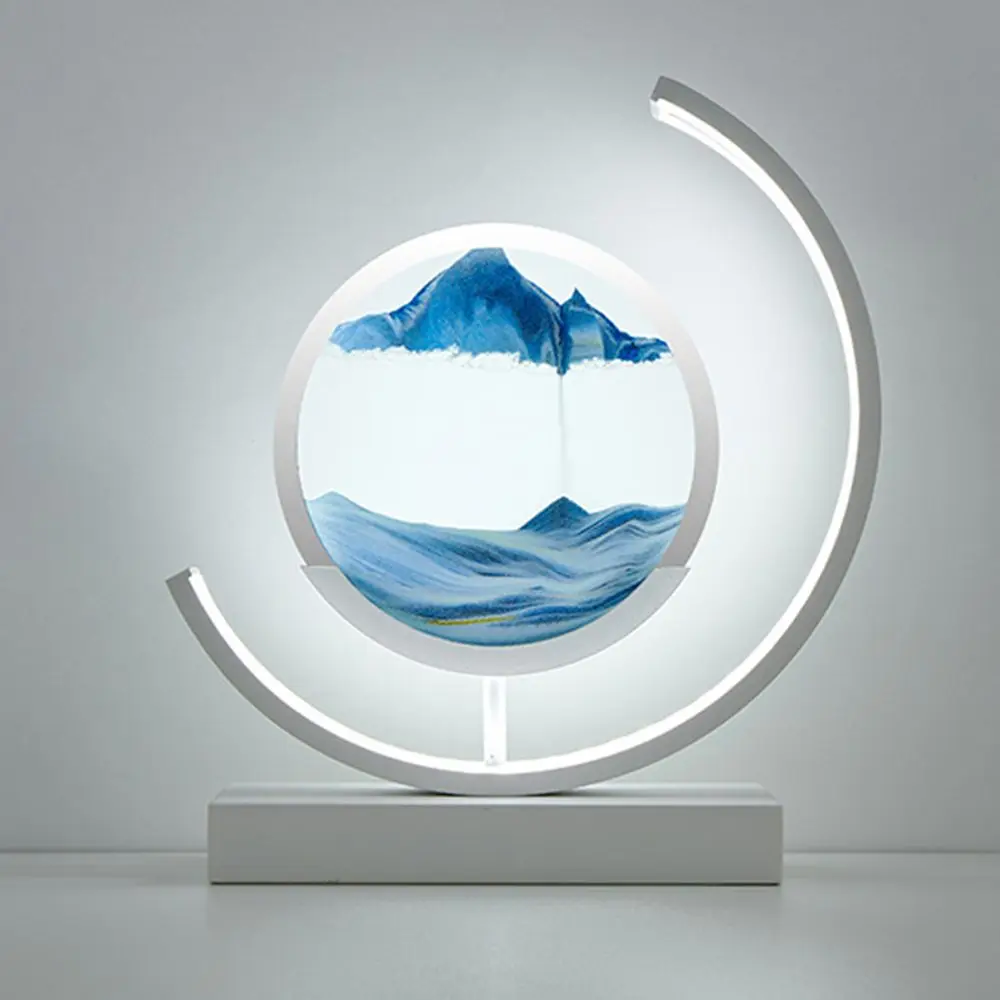 LED Table Lamp 3D Quicksand Art Sand Scene Dynamic Round Glass Hourglass Remote Control Bedside Lamp Kids Bedroom Night Light
LED Table Lamp 3D Quicksand Art Sand Scene Dynamic Round Glass Hourglass Remote Control Bedside Lamp Kids Bedroom Night Light