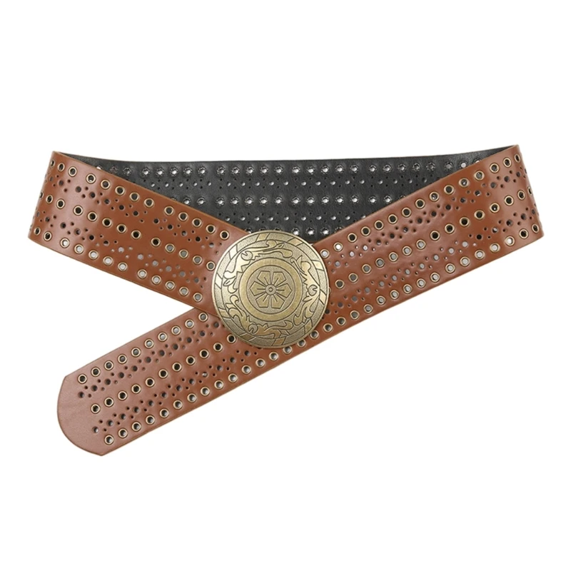 Eye-Catching Relief Round Buckle Waist Belt Adjustable Waistband for Men Teens 57BD
Eye-Catching Relief Round Buckle Waist Belt Adjustable Waistband for Men Teens 57BD