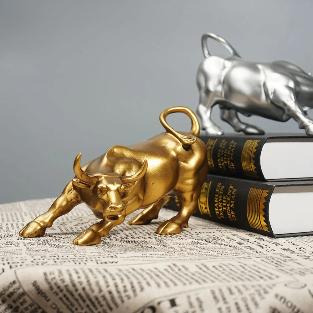 Resin Wall Street Bull OX Statue Animal Figurines Ornaments Home Decoration Interior Office Desktop Living Room Accessories
Resin Wall Street Bull OX Statue Animal Figurines Ornaments Home Decoration Interior Office Desktop Living Room Accessories