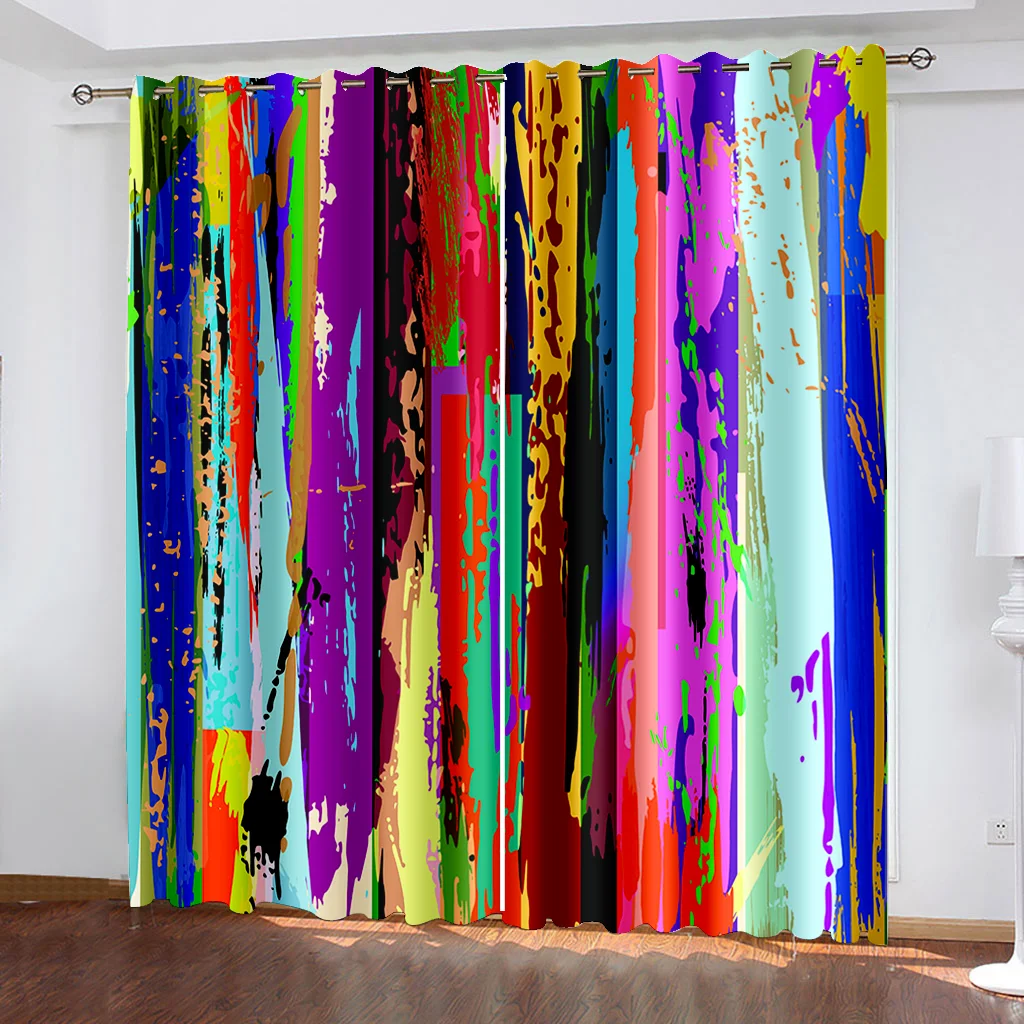 Grunge Striped Farmhouse Ombre Art Abstract Graffiti 2 Pieces Free Shipping Thin Window Curtain for Living Room Bedroom Decor
Grunge Striped Farmhouse Ombre Art Abstract Graffiti 2 Pieces Free Shipping Thin Window Curtain for Living Room Bedroom Decor