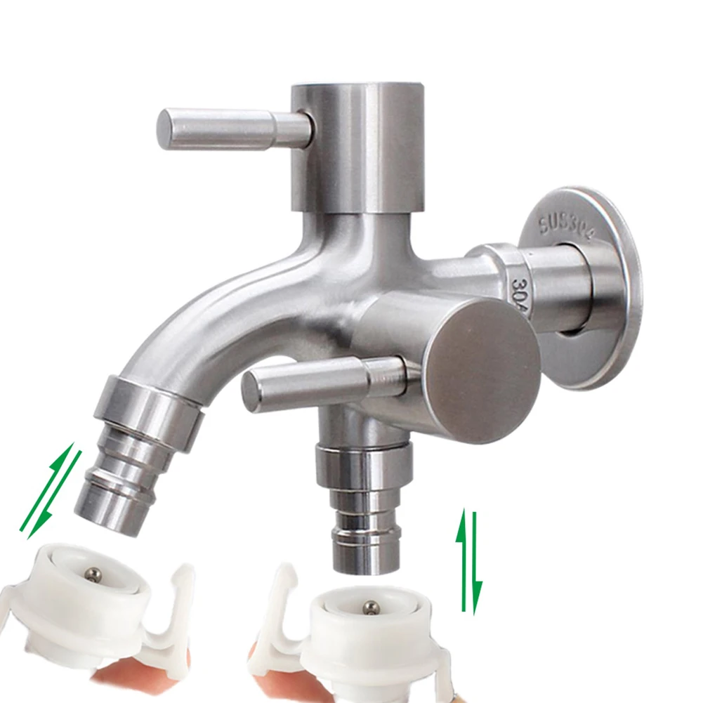 Two Way Tap Double Tap Kitchen Bathroom 304 Stainless Steel Brushed Dual Use High Quality Multifunctional SUS304
Two Way Tap Double Tap Kitchen Bathroom 304 Stainless Steel Brushed Dual Use High Quality Multifunctional SUS304