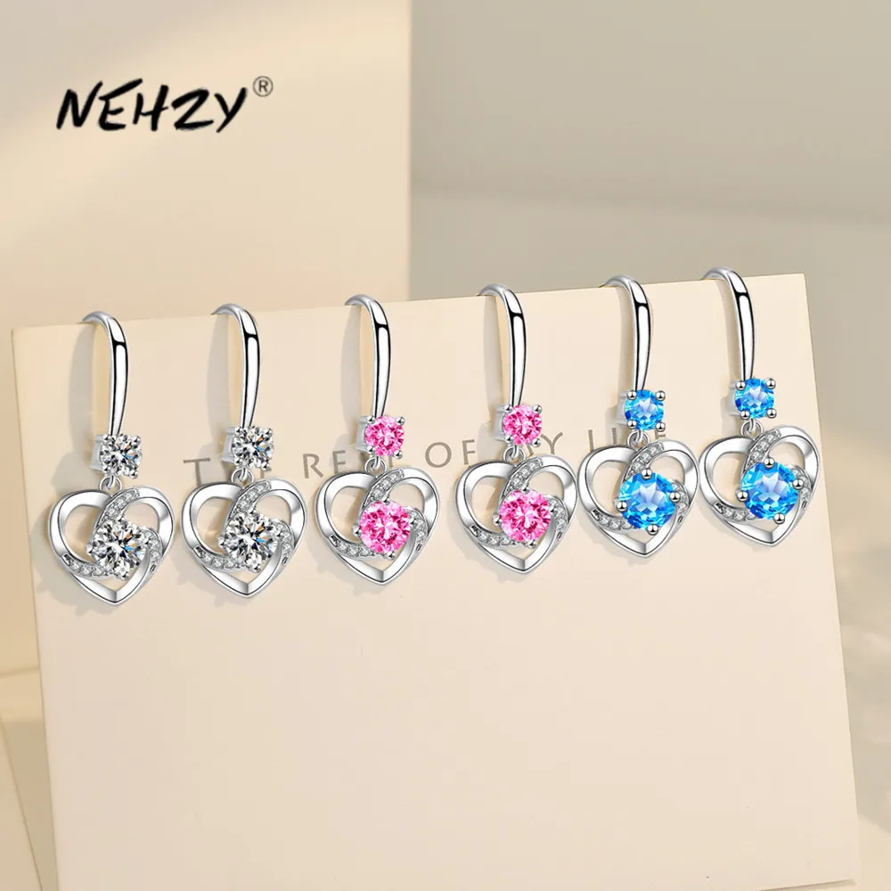 NEHZY Silver plating New Women's Fashion Jewelry High Quality Cubic Zirconia Hollow Heart Shaped Long Tassel Earrings
NEHZY Silver plating New Women's Fashion Jewelry High Quality Cubic Zirconia Hollow Heart Shaped Long Tassel Earrings