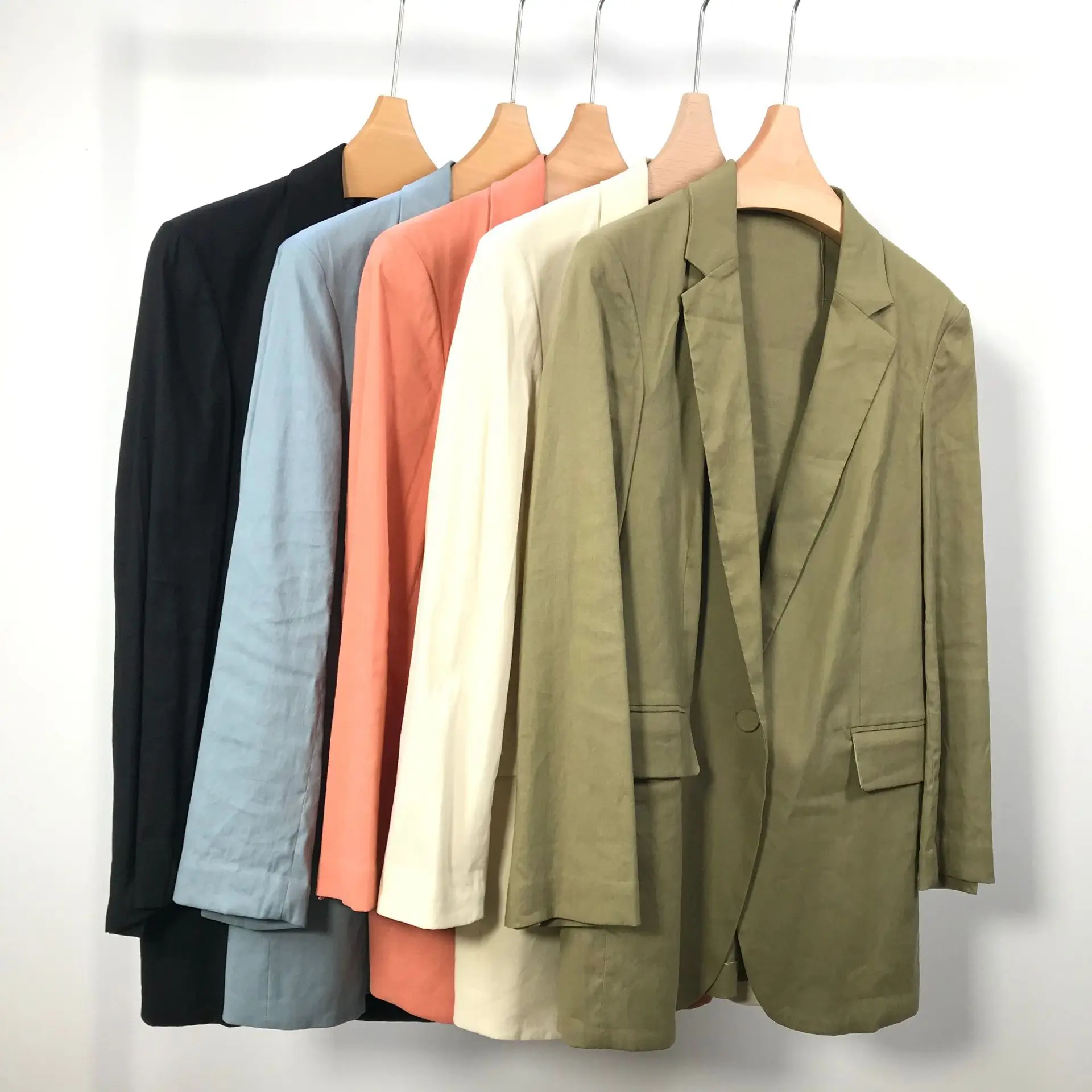 Women's Simple Slim Fitting Single Button Jacket Linen Suit High-End Spring Autumn
Women's Simple Slim Fitting Single Button Jacket Linen Suit High-End Spring Autumn