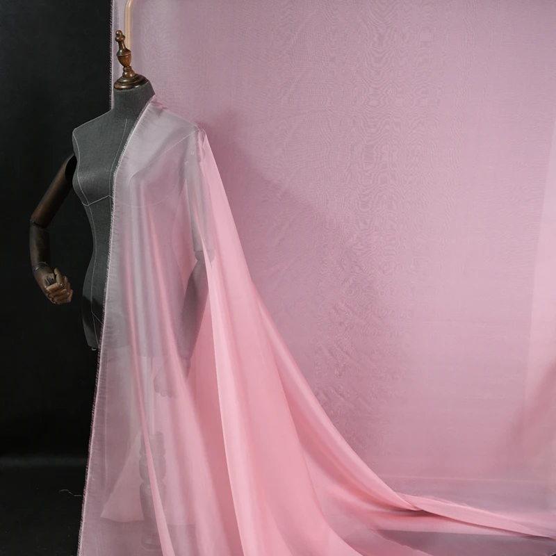 Summer New Arrival Pink Silk Organza 7 Momme 100% Silk 135cm Wide Fabric for Women Dress Fabrics for Diy Sewing Free Shipping
Summer New Arrival Pink Silk Organza 7 Momme 100% Silk 135cm Wide Fabric for Women Dress Fabrics for Diy Sewing Free Shipping
