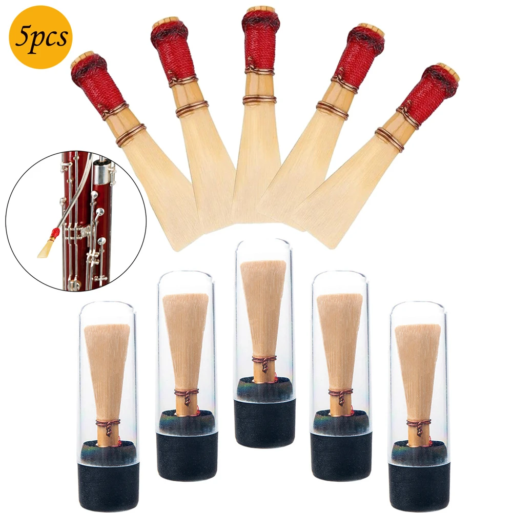 5 Pack Bassoon Reeds Hardness Medium With Case High Quality Musical Instrument Bassoon Parts & Accessories
5 Pack Bassoon Reeds Hardness Medium With Case High Quality Musical Instrument Bassoon Parts & Accessories